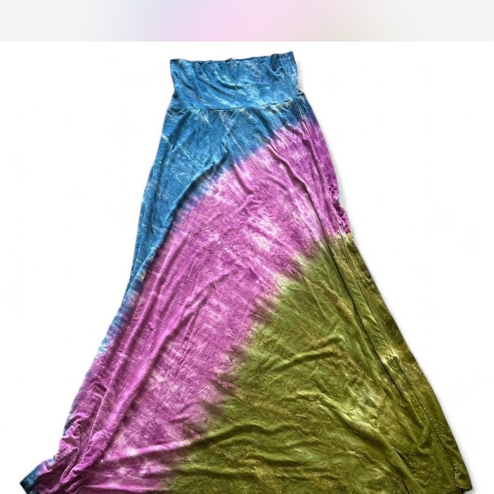 Y2K Lucky Brand Blue, Purple, and Green maxi Skirt